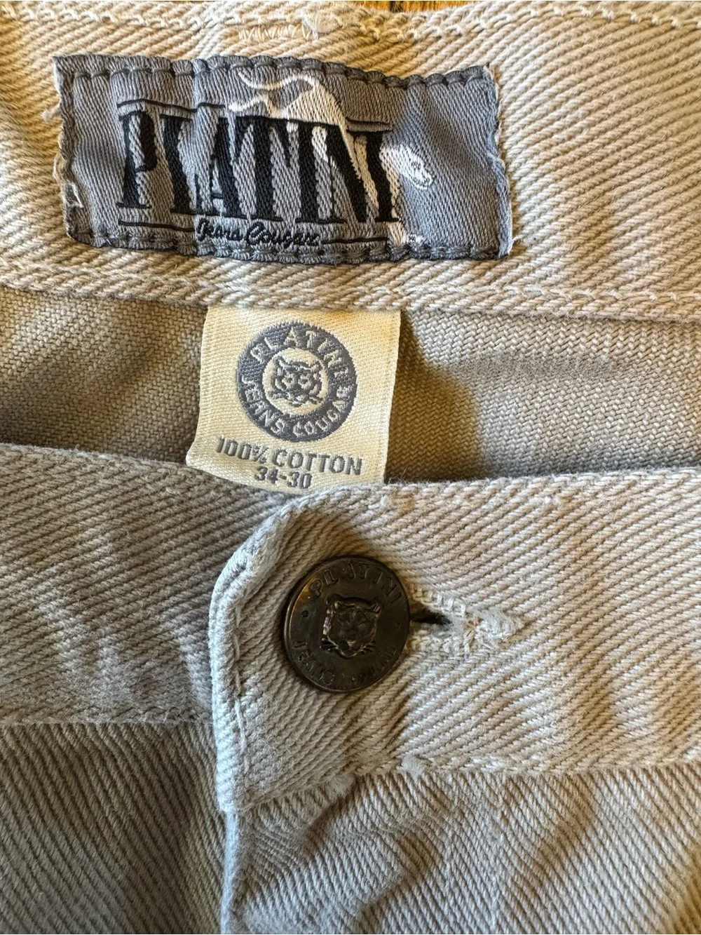 Men's Straight Fit Jeans in Light Khaki